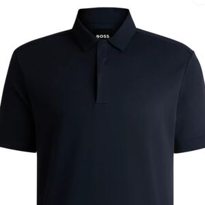🔥 Authentic Hugo Boss Black Polo Shirt with Antibacterial Performance EUC - XL